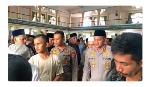 Kapolres Binjai Mengajak PJU Safari Salat Jumat Bersama Masyarakat di Masjid Agung Kota Binjai